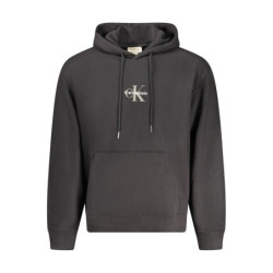 Sweat-shirt zippé noir pour homme Calvin Klein