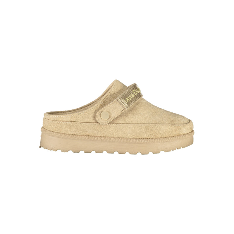 LAURA BIAGIOTTI WOMEN'S WINTER CLOG FOOTWEAR, BEIGE