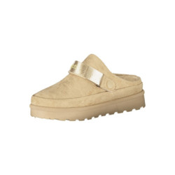 LAURA BIAGIOTTI WOMEN'S WINTER CLOG FOOTWEAR, BEIGE