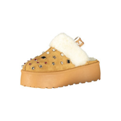 LAURA BIAGIOTTI WOMEN'S WINTER CLOG FOOTWEAR, BROWN