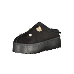 LAURA BIAGIOTTI WOMEN'S BLACK WINTER CLOG FOOTWEAR