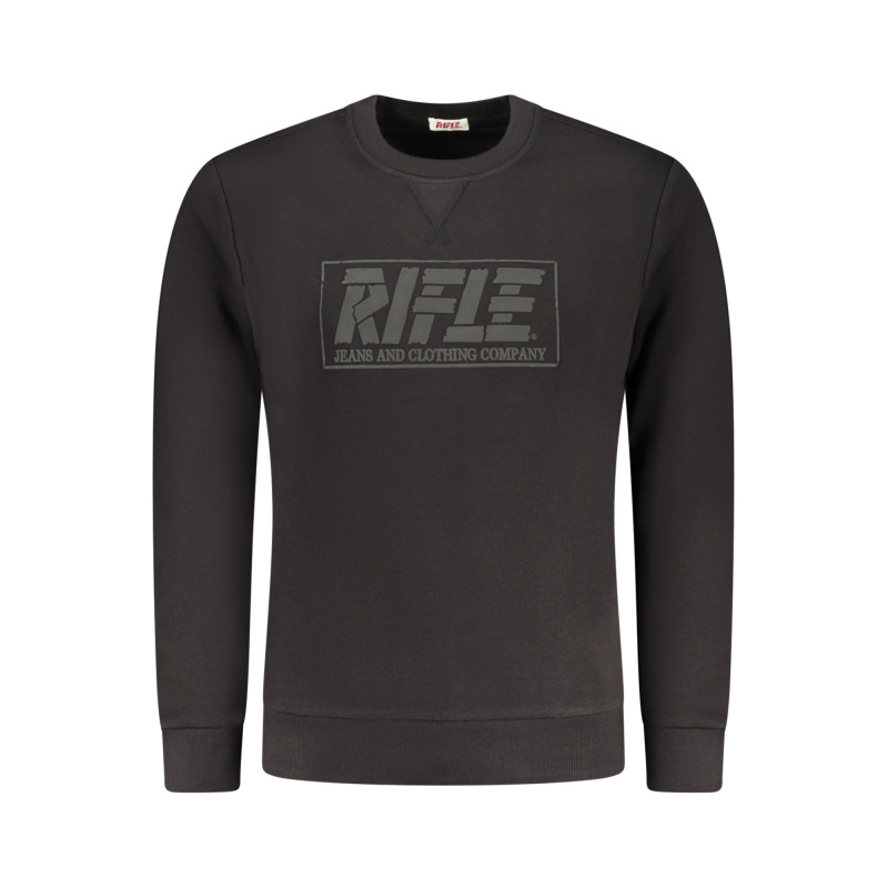 RIFLE MEN'S BLACK ZIP-UP SWEATSHIRT