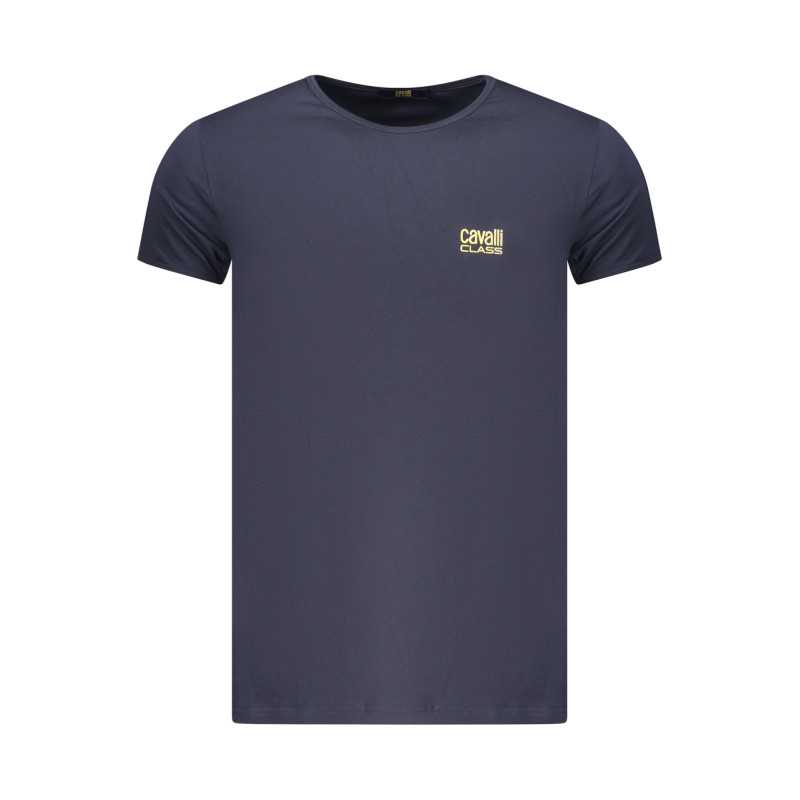 CAVALLI CLASS MEN'S SHORT-SLEEVE T-SHIRT BLUE