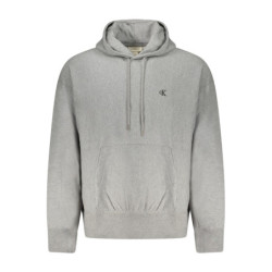 CALVIN KLEIN MEN'S GRAY ZIP-UP SWEATSHIRT