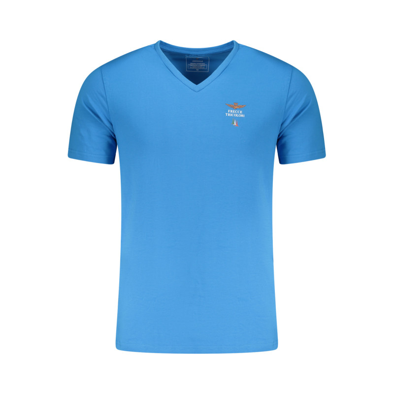 AERONAUTICA MILITARE MEN'S LIGHT BLUE OUTERWEAR T-SHIRT