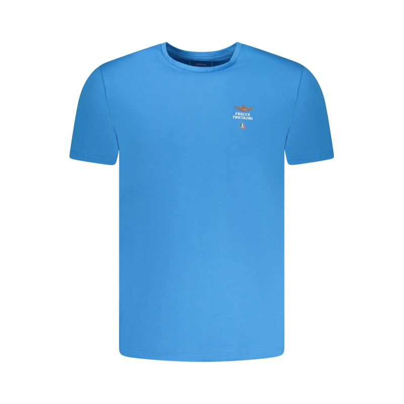 AERONAUTICA MILITARE MEN'S LIGHT BLUE OUTERWEAR T-SHIRT