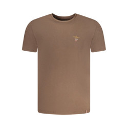 AERONAUTICA MILITARE MEN'S BROWN OUTERWEAR T-SHIRT