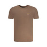 AERONAUTICA MILITARE MEN'S BROWN OUTERWEAR T-SHIRT
