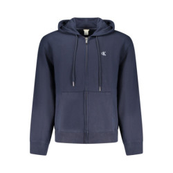 SWEAT-SHIRT BLEU À FERMETURE ÉCLAIR CALVIN KLEIN POUR HOMME