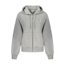 SWEAT-SHIRT FERMÉ GRIS CALVIN KLEIN POUR FEMME