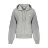 CALVIN KLEIN WOMEN'S ZIPPED SWEATSHIRT GREY
