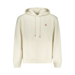CALVIN KLEIN MEN'S ZIP-UP SWEATSHIRT WHITE