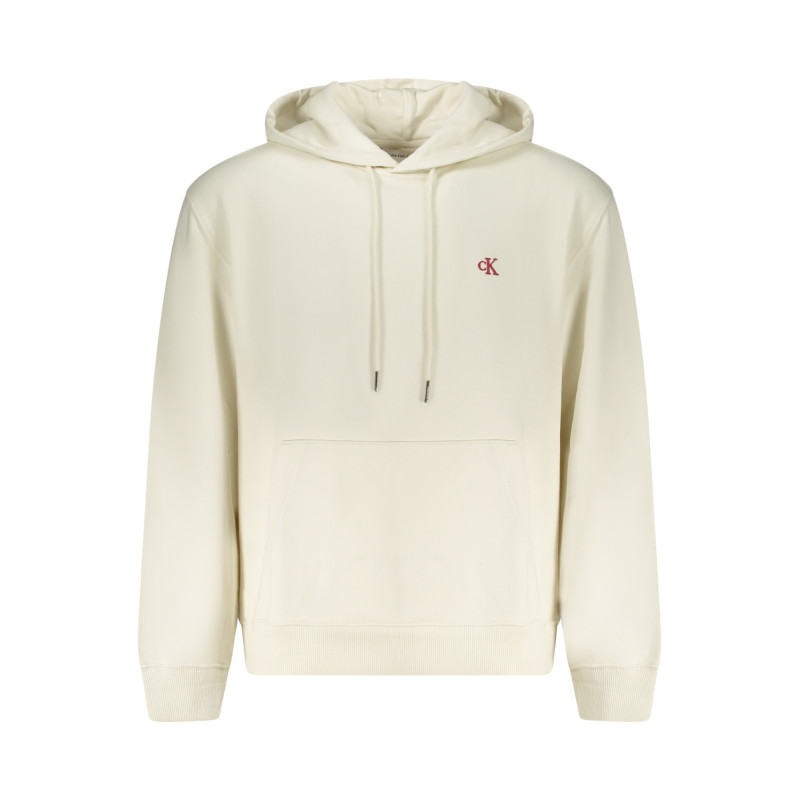 CALVIN KLEIN MEN'S ZIP-UP SWEATSHIRT WHITE