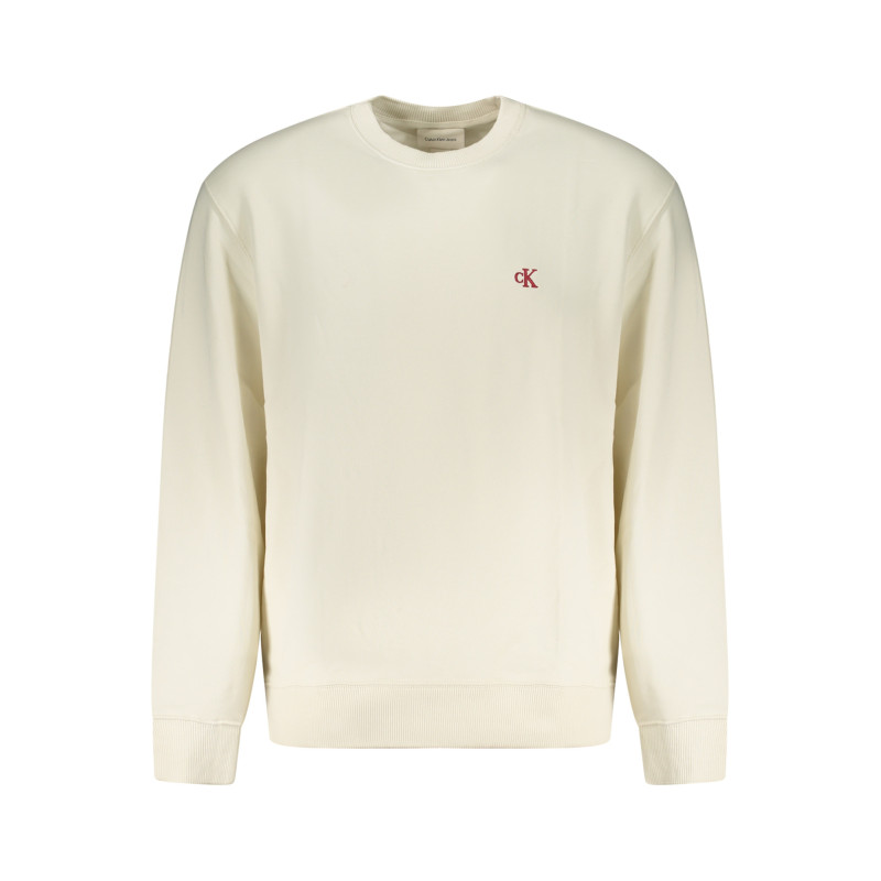 CALVIN KLEIN MEN'S ZIP-UP SWEATSHIRT WHITE