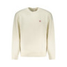 Sweat-shirt zippé blanc pour homme Calvin Klein