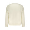 Sweat-shirt zippé blanc pour homme Calvin Klein