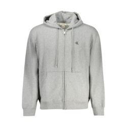 CALVIN KLEIN MEN'S ZIPPED SWEATSHIRT GREY