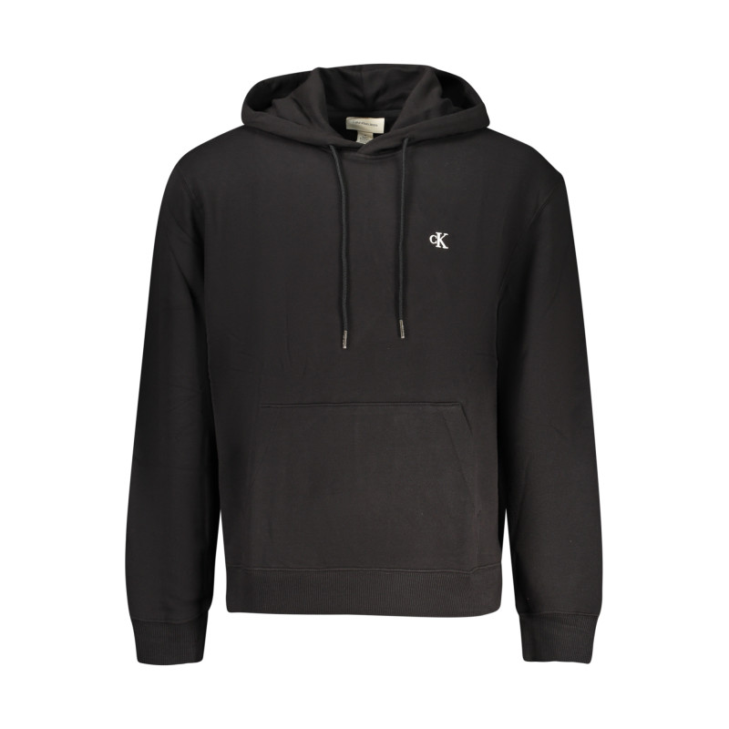 CALVIN KLEIN MEN'S BLACK ZIP-UP SWEATSHIRT