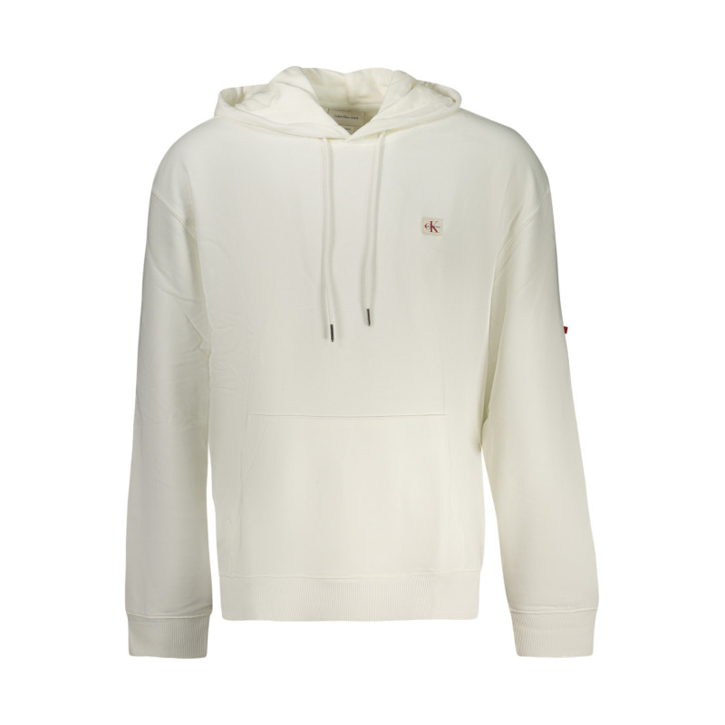 CALVIN KLEIN MEN'S ZIP-UP SWEATSHIRT WHITE