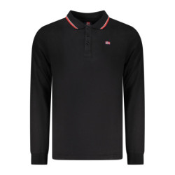 NORWAY 1963 MEN'S LONG-SLEEVED POLO SHIRT, BLACK