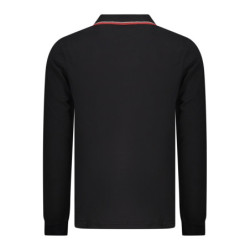 NORWAY 1963 MEN'S LONG-SLEEVED POLO SHIRT, BLACK