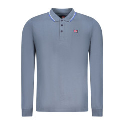 NORWAY 1963 MEN'S LONG-SLEEVED POLO SHIRT, BLUE