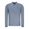 NORWAY 1963 MEN'S LONG-SLEEVED POLO SHIRT, BLUE