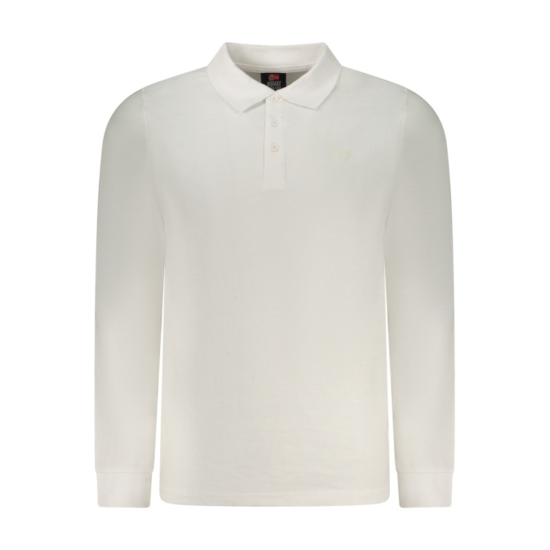NORWAY 1963 MEN'S LONG-SLEEVED POLO SHIRT WHITE