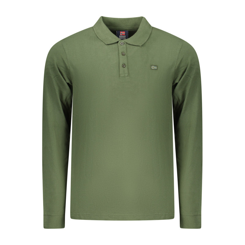 NORWAY 1963 MEN'S LONG-SLEEVED POLO SHIRT, GREEN
