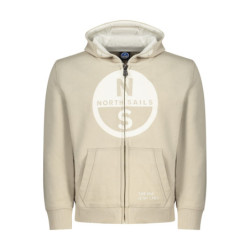 NORTH SAILS CHILDREN'S BEIGE ZIP-UP SWEATSHIRT