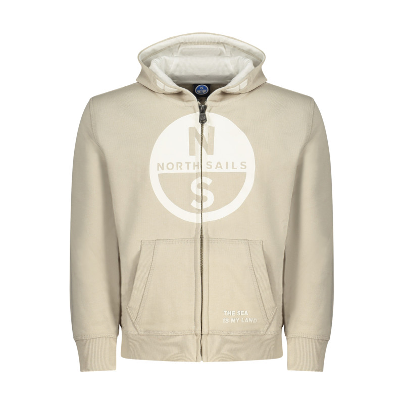NORTH SAILS CHILDREN'S BEIGE ZIP-UP SWEATSHIRT
