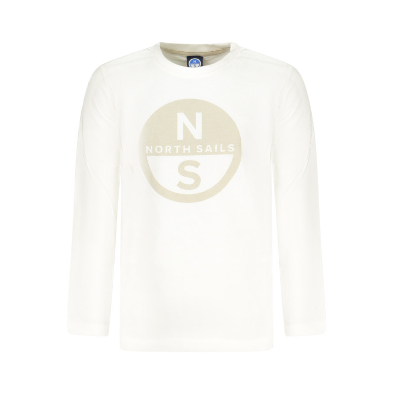 NORTH SAILS LONG-SLEEVED T-SHIRT FOR KIDS, WHITE