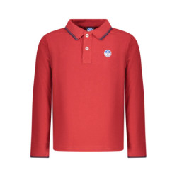 Polo à manches longues pour enfants North Sails, rouge