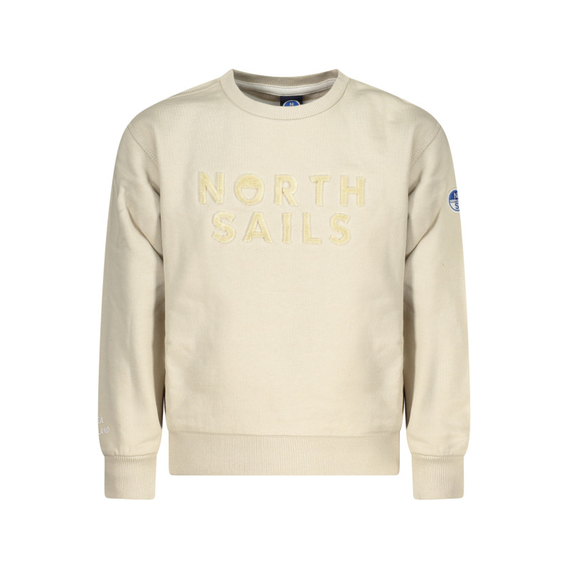 SWEAT-SHIRT FERMETURE ÉCLAIR POUR ENFANTS NORTH SAILS, BEIGE
