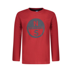T-shirt à manches longues pour enfants North Sails, rouge
