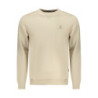 SWEAT-SHIRT BEIGE À FERMETURE ÉCLAIR POUR HOMME US GRAND
