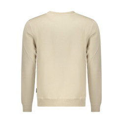 SWEAT-SHIRT BEIGE À FERMETURE ÉCLAIR POUR HOMME US GRAND