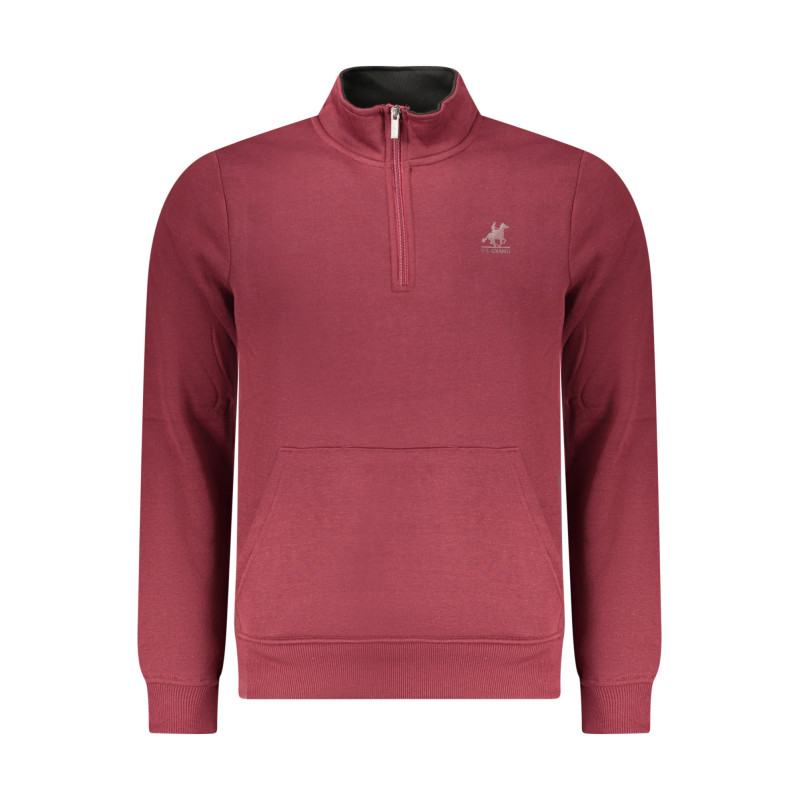 US GRAND MEN'S RED ZIP-UP SWEATSHIRT