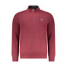 US GRAND MEN'S RED ZIP-UP SWEATSHIRT