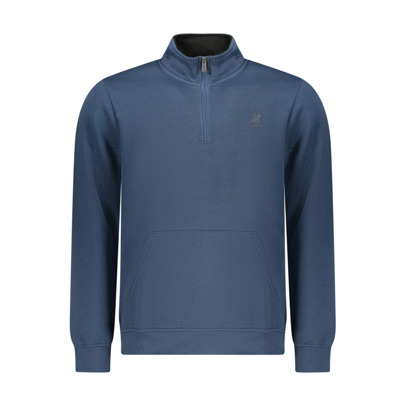 SWEAT-SHIRT BLEU À FERMETURE ÉCLAIR POUR HOMME US GRAND