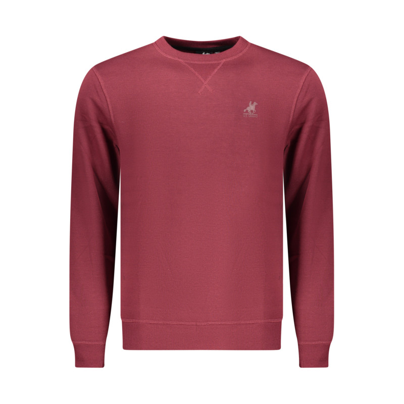SWEAT-SHIRT ROUGE À FERMETURE ÉCLAIR POUR HOMME US GRAND