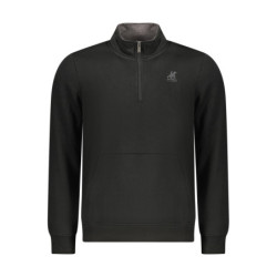 SWEAT-SHIRT NOIR À FERMETURE ÉCLAIR POUR HOMME US GRAND