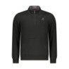 SWEAT-SHIRT NOIR À FERMETURE ÉCLAIR POUR HOMME US GRAND