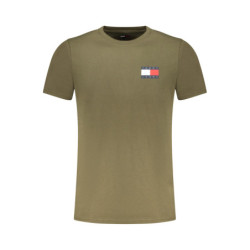 T-shirt vert à manches courtes Tommy Hilfiger pour homme