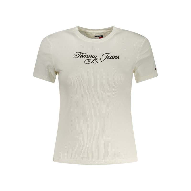 T-shirt blanc à manches courtes Tommy Hilfiger pour femme