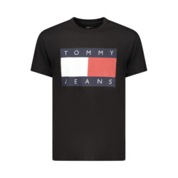 T-shirt noir à manches courtes pour homme Tommy Hilfiger