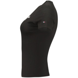 T-shirt noir à manches courtes pour femme Tommy Hilfiger