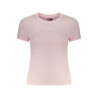 T-shirt rose à manches courtes pour femme Tommy Hilfiger