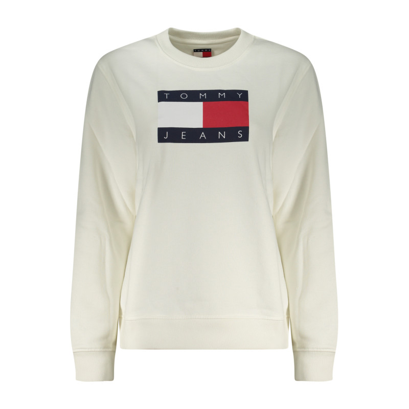 Sweat-shirt zippé blanc Tommy Hilfiger pour femme