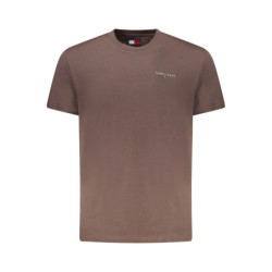 T-shirt à manches courtes pour homme Tommy Hilfiger, marron